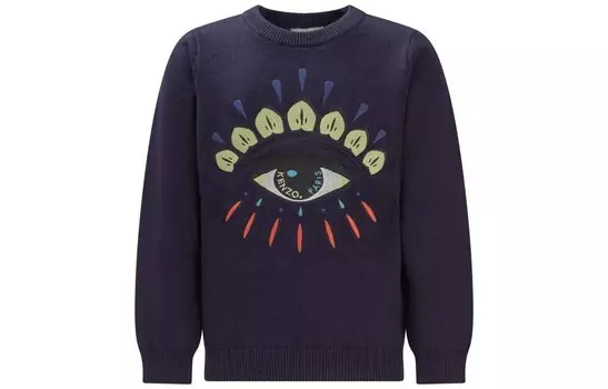 Детский свитер Kenzo, темно-синий