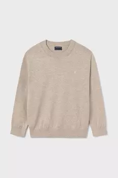 Детский свитер Mayoral из смесовой шерсти, бежевый