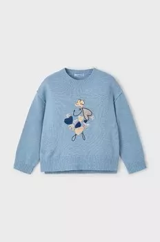 Детский свитер Mayoral из смесовой шерсти, синий
