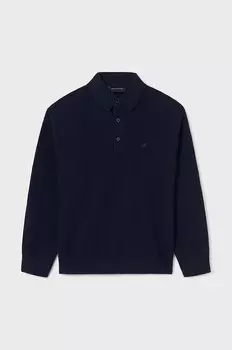 Детский свитер Mayoral из смесовой шерсти, темно-синий