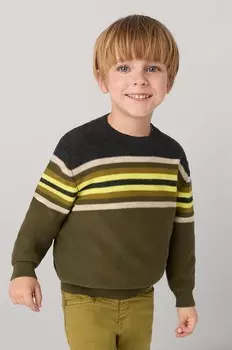 Детский свитер Mayoral из смесовой шерсти, зеленый