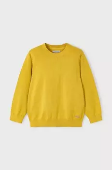 Детский свитер Mayoral из смесовой шерсти, желтый