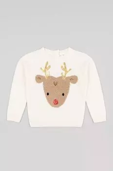 Детский свитер на молнии Zippy, бежевый