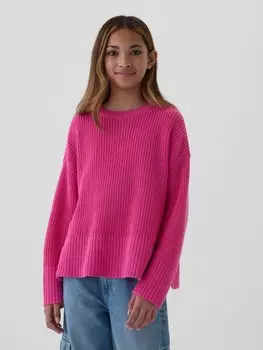 Детский свитер оверсайз Gap, розовый