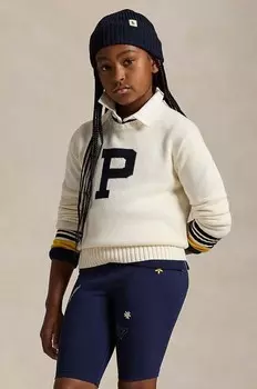 Детский свитер Polo Ralph Lauren из смесовой шерсти, бежевый
