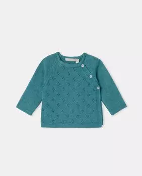 Детский свитер с длинными рукавами и круглым вырезом Coconut El Corte Ingls, темно-зеленый