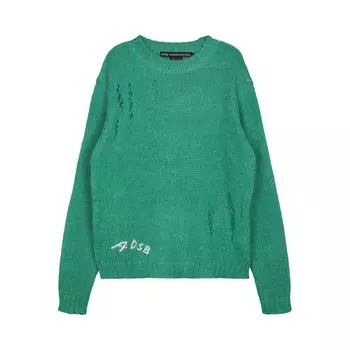 Детский свитер с круглым вырезом из мохера Andersson Bell, цвет Зеленый