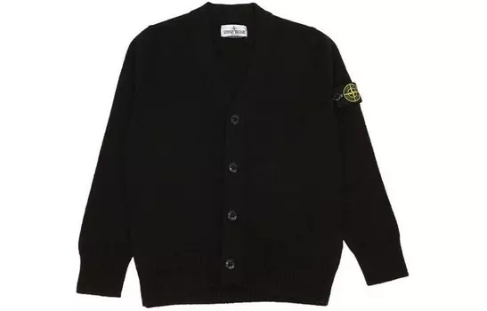 Детский свитер Stone Island, черный