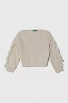 Детский свитер United Colors of Benetton, бежевый