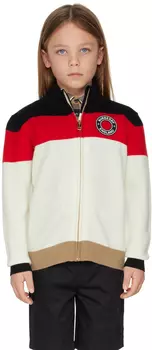 Детский свитер в полоску Off-White Burberry