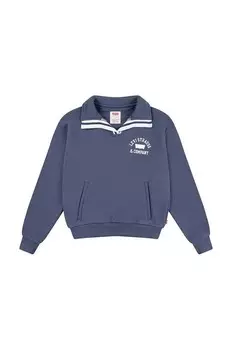 Детский свитшот COLLEGIATE LS COLLAR TOP Levi's, синий