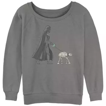 Свитшот с напуском и рисунком « Star Wars Darth Vader Walking AT-AT» Licensed Character, серый