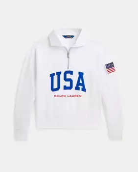 Детский свитшот-заготовка с США Polo Ralph Lauren, белый
