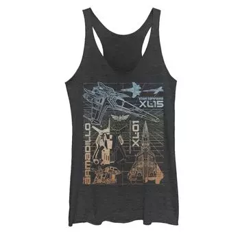 Детский танк Disney/Pixar Lightyear Star Command с логотипом космических кораблей Racerback Licensed Character