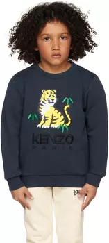 Детский темно-синий свитшот Paris Kotora Kenzo