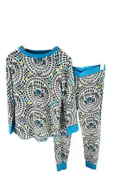 Детский термокомплект Grateful Dead Bamboo синего цвета ROWDY SPROUT