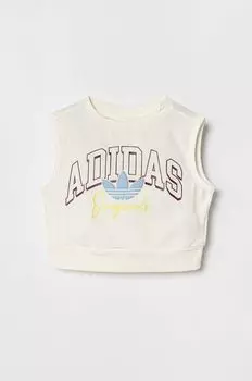 Детский топ adidas Originals, бежевый