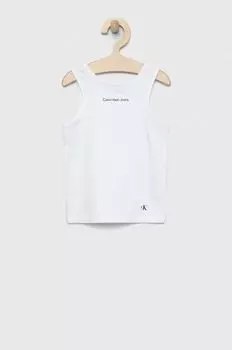 Детский топ Calvin Klein Jeans, белый