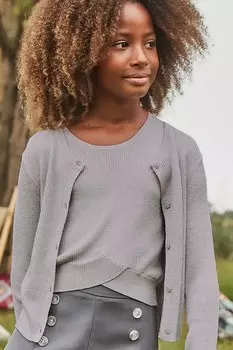 Детский топ Mayoral, серый