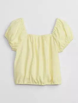 Детский топ с короткими рукавами Gap, желтый