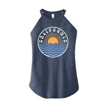 Детский топ с высоким воротом California Sun Waves Unbranded, синий