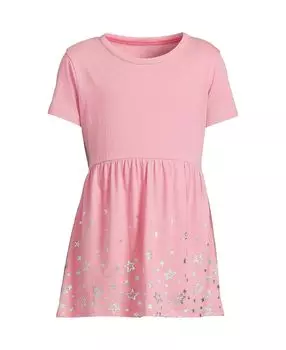 Детский топ-туника с короткими рукавами для девочек Lands' End