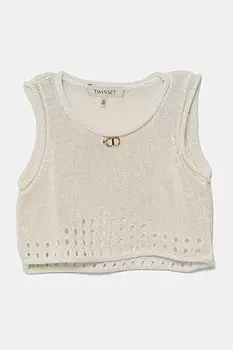 Детский топ Twinset, бежевый