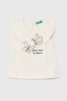 Детский топ United Colors of Benetton, бежевый