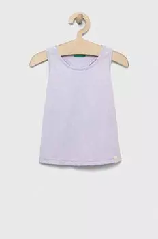 Детский топ United Colors of Benetton, фиолетовый