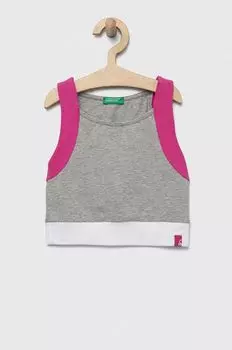 Детский топ United Colors of Benetton, серый