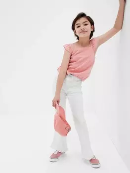 Детский топ в горошек Gap, розовый