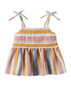 Детский топ в красочную полоску Il Gufo, мультиколор