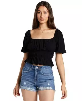 Детский топ Warm Winds с квадратным вырезом и баской по краю Roxy