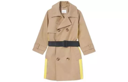 Детский тренч Burberry, цвет Archive Beige