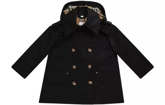 Детский тренч Burberry, цвет Black