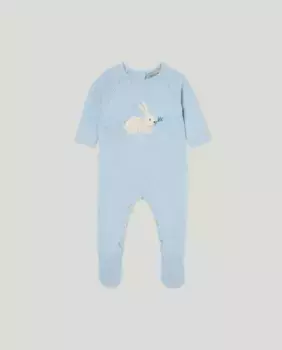 Детский трикотажный комбинезон с интарсией Coconut El Corte Ingls, синий