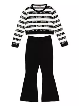 Детский трикотажный спортивный костюм Liu Jo Liu Jo Kids, черный