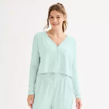 Детский укороченный кардиган из хакки So, цвет seattle sky