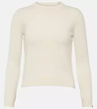 Детский укороченный свитер из смесового кашемира Extreme Cashmere, белый