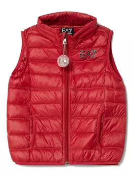 Детский утепленный жилет Emporio Armani Kids, красный