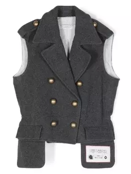 Детский валяный жилет Philosophy Di Lorenzo Serafini Philosophy Di Lorenzo Serafini Kids, серый