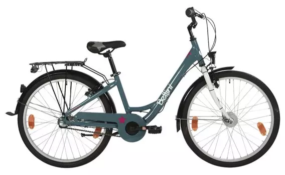 Детский велосипед Bellini Emma 3 - 24 дюймов - Tiefeinsteiger - 2024, цвет Blau|oceanwhite