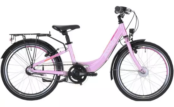 Детский велосипед Boomer CITY 20 N3 - 20 дюймов - Tiefeinsteiger - 2024, цвет Pink|rose/pink/orange