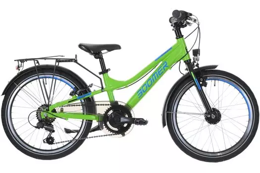 Детский велосипед Boomer RACER 20 - 20 дюймов - Diamant - 2024, цвет Grn|bright green/blue/black
