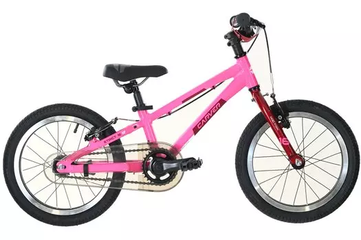 Детский велосипед Carver Strict 16 Girl - 16 дюймов - Diamant - 2024, цвет Pink|neon pink/berry/neon yellow
