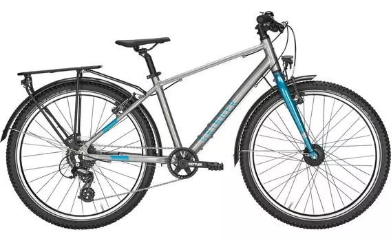 Детский велосипед Kettler Grinder Street SL 24 - 24 дюймов - Diamant - 2025, цвет Silber|silver shiny