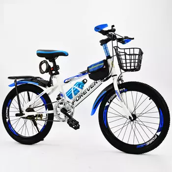 Детский велосипед навсегда, горный велосипед, 20-дюймовое колесо Bailan, односкоростной + подарочный пакет + корзина + заднее сиденье HJ FOREVER