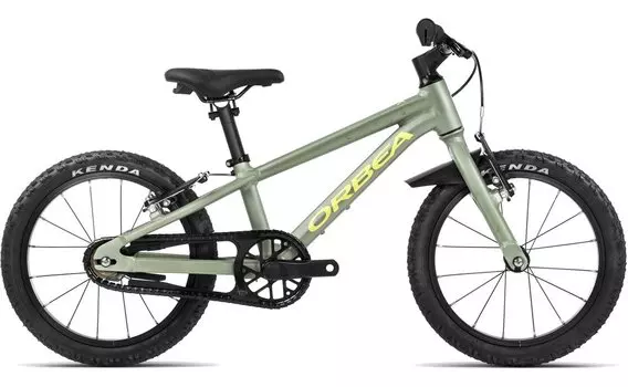 Детский велосипед Orbea MX 16 - 16 дюймов - Diamant - 2024, цвет Grn|Metallic Green Artichoke (Matt) - Yellow (Matt)