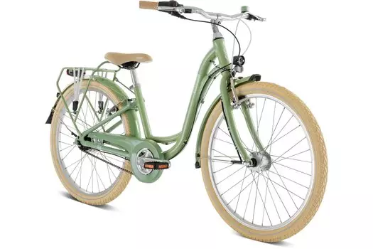 Детский велосипед Puky Skyride 24-7 Classic - 24 дюймов - Tiefeinsteiger - 2025, цвет Grn|retro-green