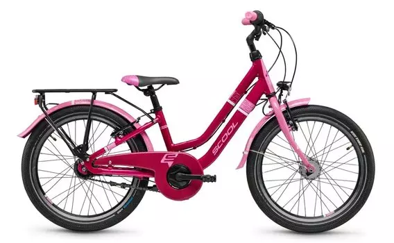 Детский велосипед S'cool chiX twin 20 7-Gang - 20 дюймов - Tiefeinsteiger - 2025, цвет Pink|Pink/Baby Pink